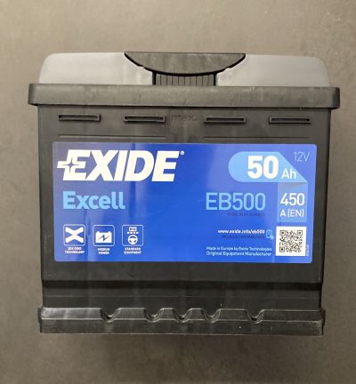 Batteria auto 50ah - 450en Exide